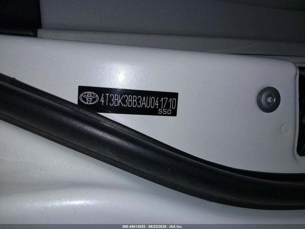 4T3BK3BB3AU041710 2010 TOYOTA VENZA photo no. 9