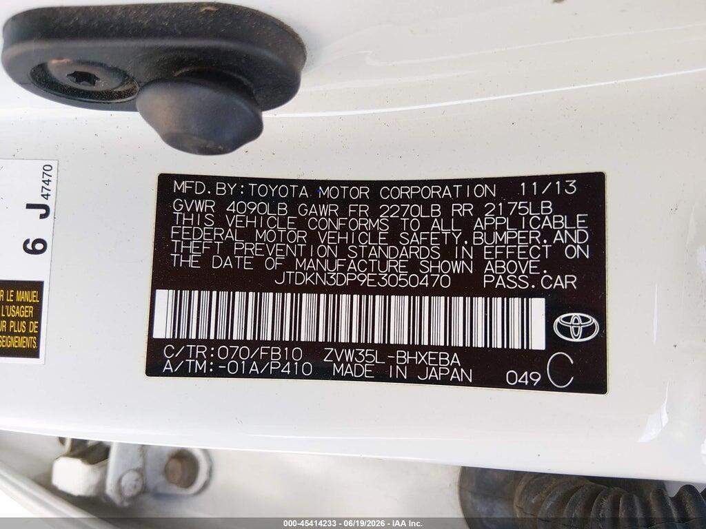 JTDKN3DP9E3050470 2014 TOYOTA PRIUS PLUG-IN photo no. 9