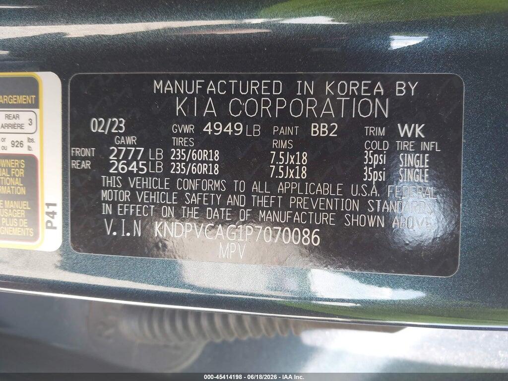 KNDPVCAG1P7070086 2023 KIA SPORTAGE HYBRID photo no. 9