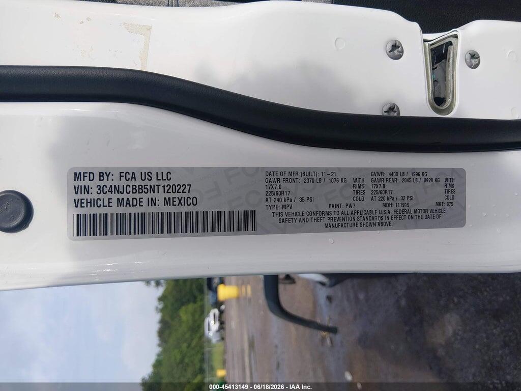 3C4NJCBB5NT120227 2022 JEEP COMPASS photo no. 9