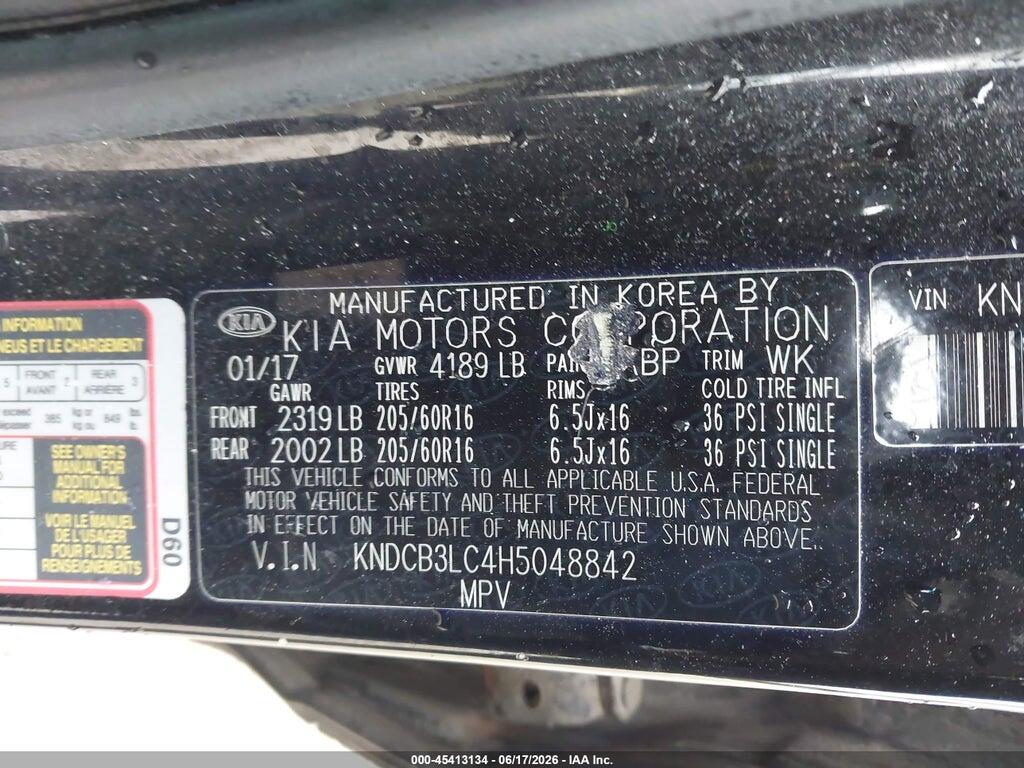 KNDCB3LC4H5048842 2017 KIA NIRO photo no. 9
