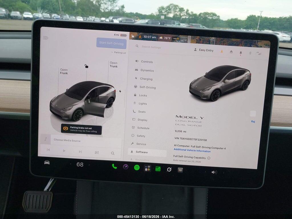 7SAYGDEE7SF220138 2025 TESLA MODEL Y photo no. 7