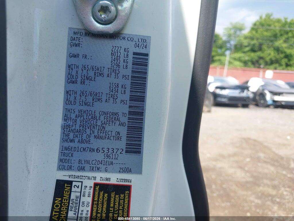 1N6ED1CM7RN653372 2024 NISSAN FRONTIER photo no. 9