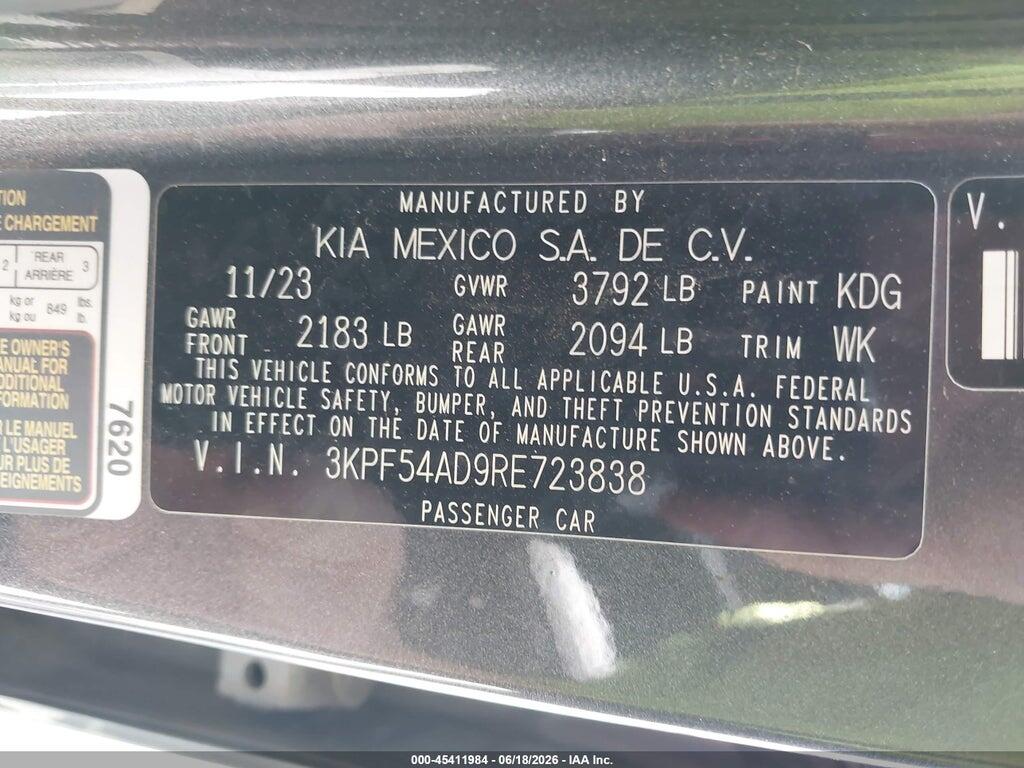 3KPF54AD9RE723838 2024 KIA FORTE photo no. 9