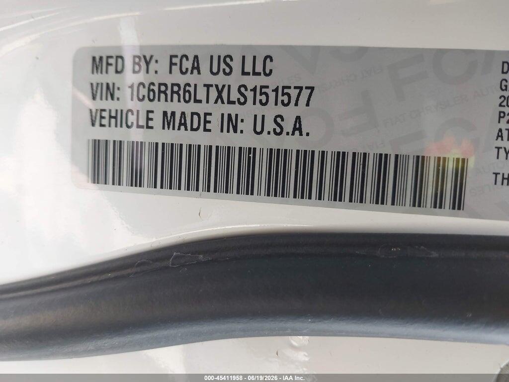 1C6RR6LTXLS151577 2020 RAM 1500 CLASSIC photo no. 9