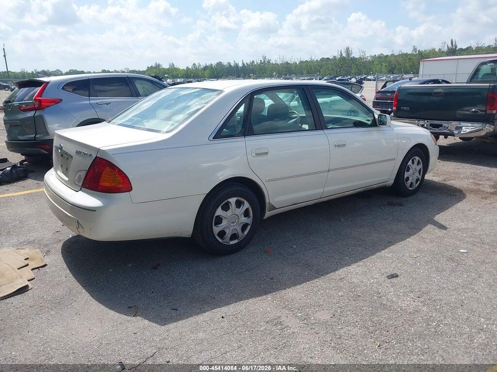 4T1BF28B1YU112640 2000 TOYOTA AVALON photo no. 4