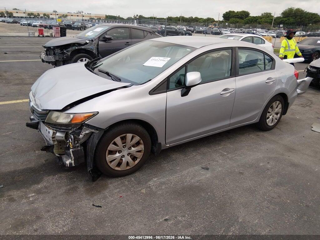 2HGFB2F50CH327857 2012 HONDA CIVIC photo no. 2