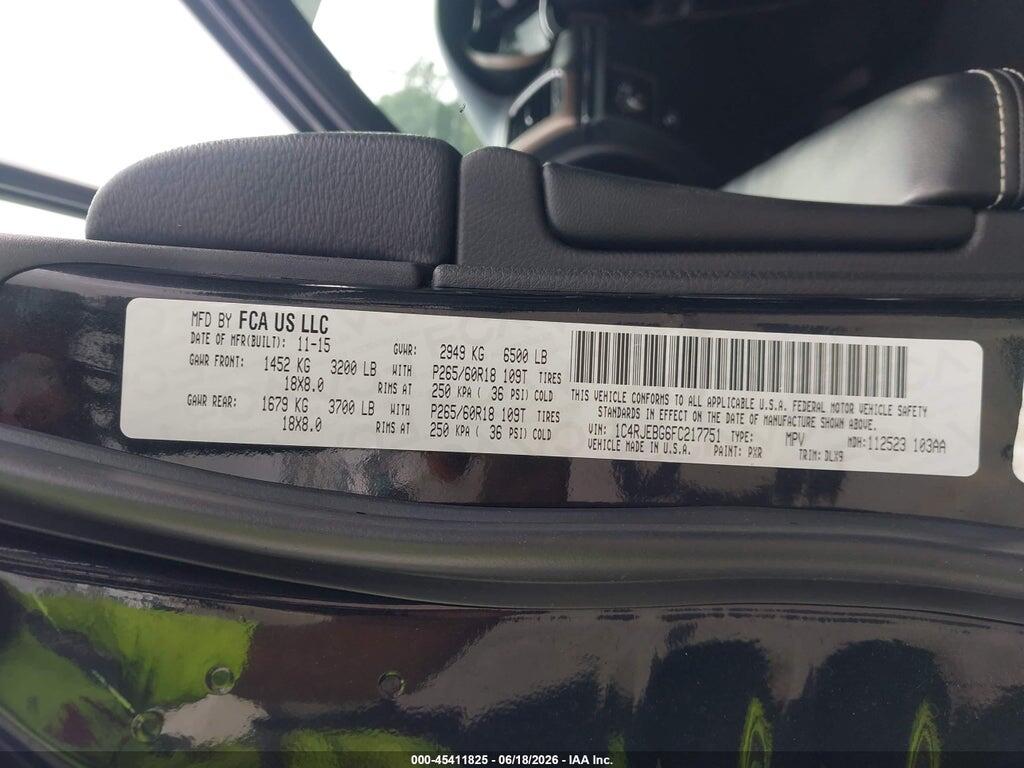 1C4RJEBG6FC217751 2015 JEEP GRAND CHEROKEE photo no. 9