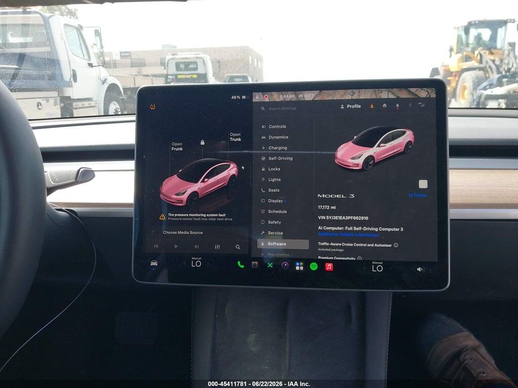 5YJ3E1EA3PF662916 2023 TESLA MODEL 3 photo no. 7