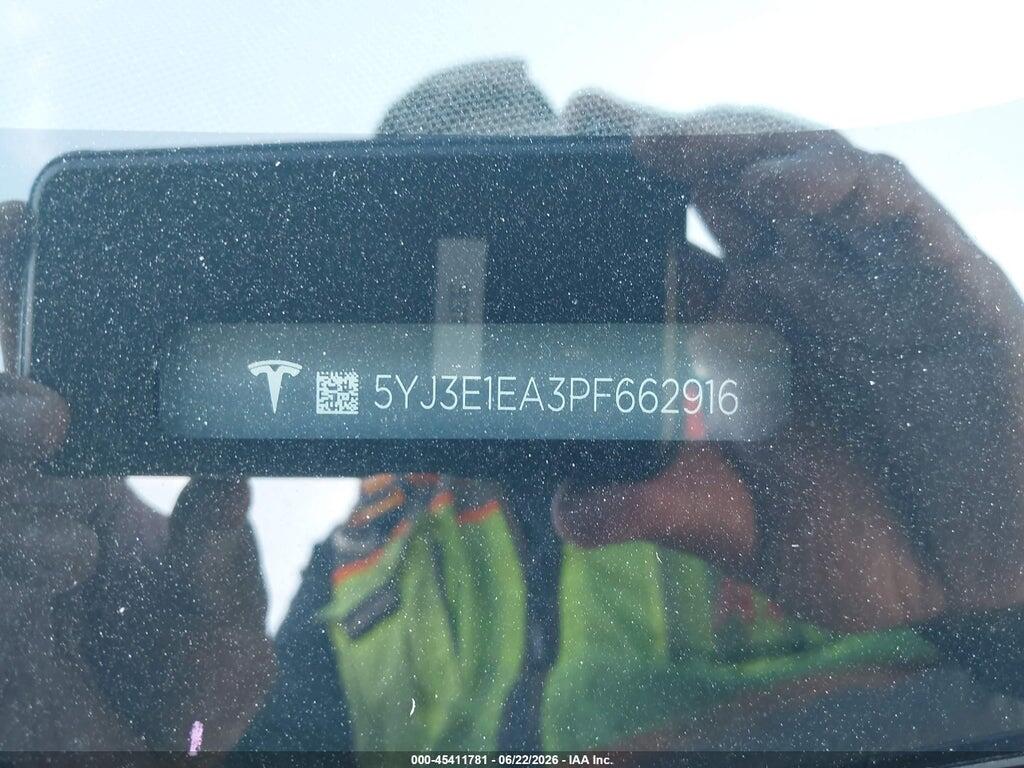 5YJ3E1EA3PF662916 2023 TESLA MODEL 3 photo no. 9