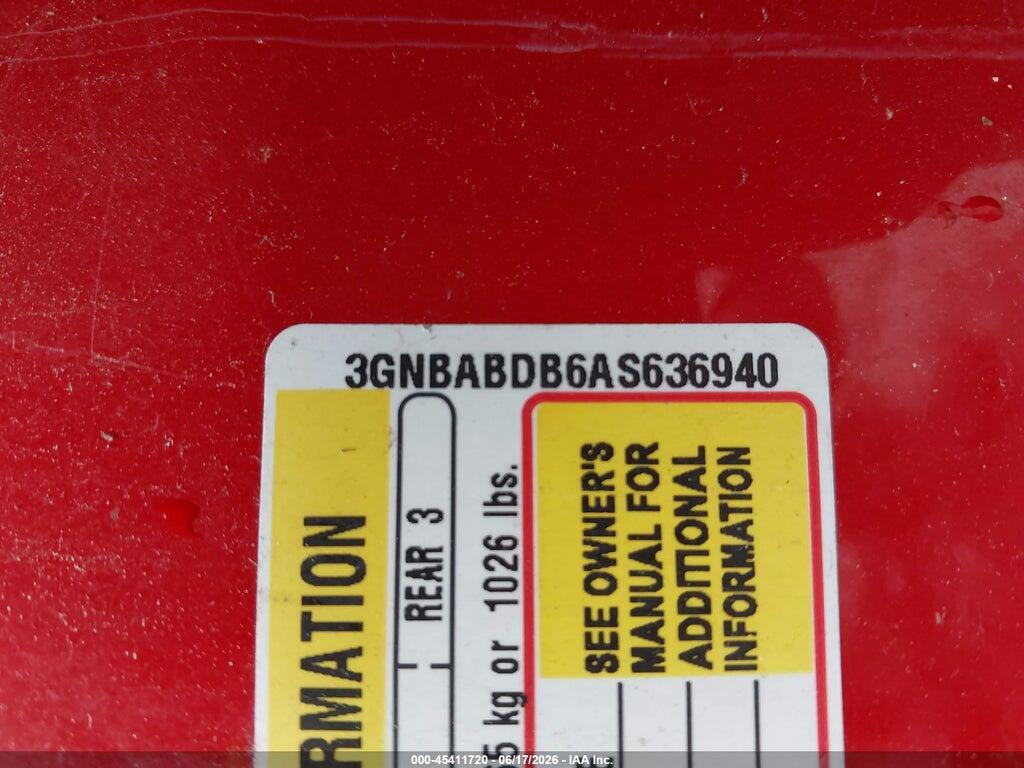 3GNBABDB6AS636940 2010 CHEVROLET HHR photo no. 9