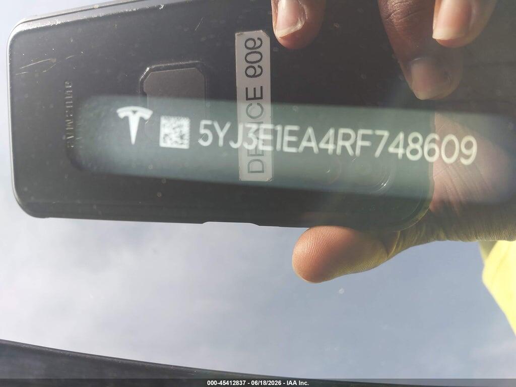 5YJ3E1EA4RF748609 2024 TESLA MODEL 3 photo no. 9