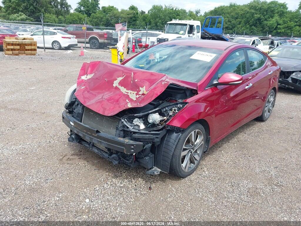 5NPDH4AE7EH533128 2014 HYUNDAI ELANTRA photo no. 2