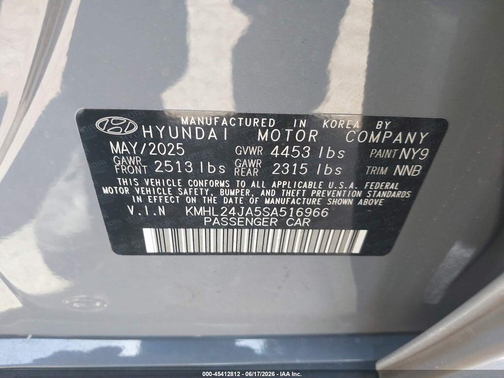 KMHL24JA5SA516966 2025 HYUNDAI SONATA photo no. 9