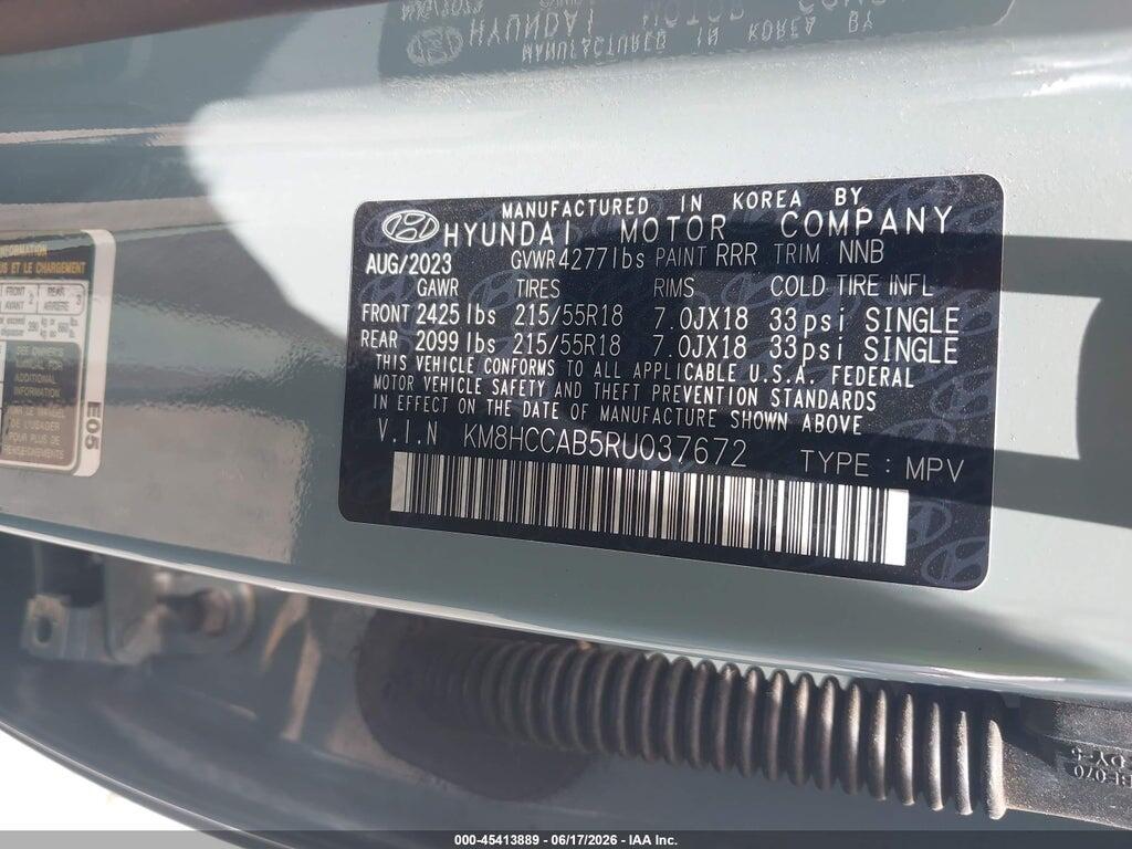 KM8HCCAB5RU037672 2024 HYUNDAI KONA photo no. 9