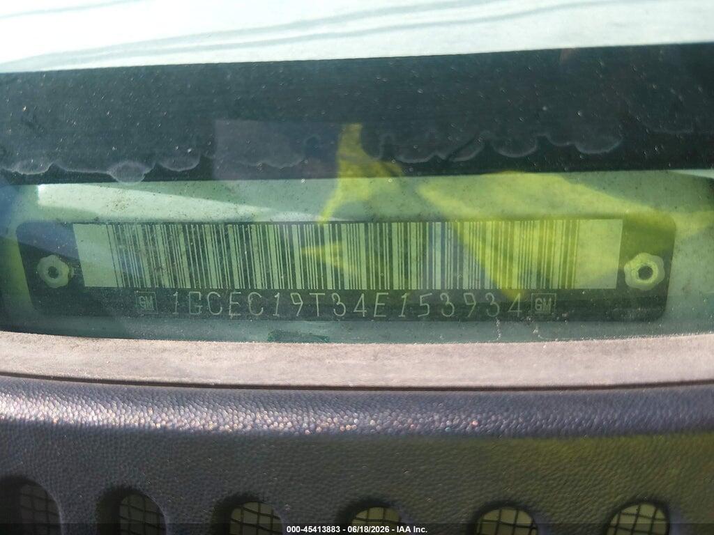 1GCEC19T34E153934 2004 CHEVROLET SILVERADO 1500 photo no. 9