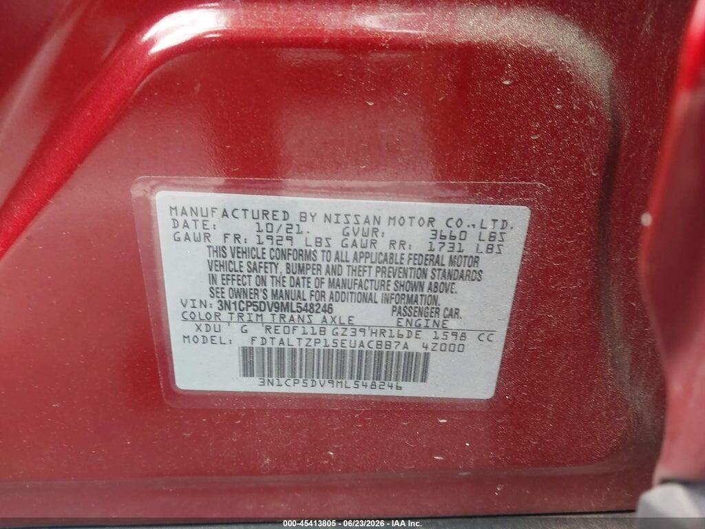 3N1CP5DV9ML548246 2021 NISSAN KICKS photo no. 9