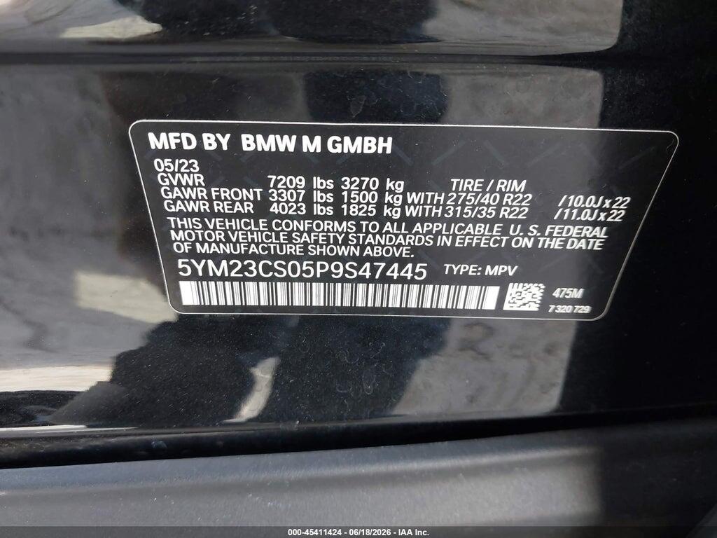 5YM23CS05P9S47445 2023 BMW XM photo no. 9