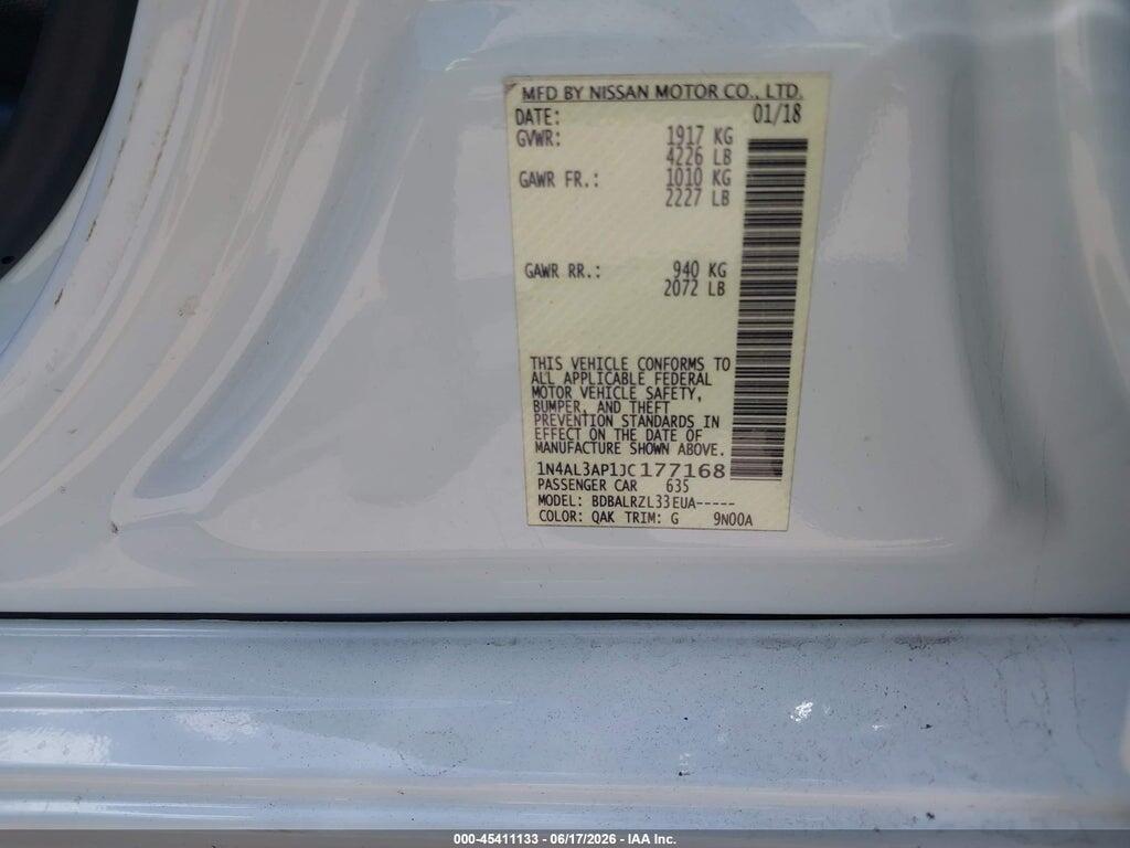 1N4AL3AP1JC177168 2018 NISSAN ALTIMA photo no. 9