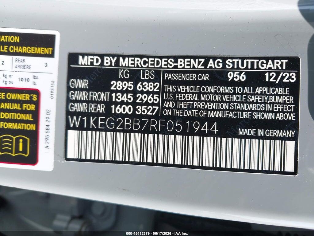 W1KEG2BB7RF051944 2024 MERCEDES-BENZ EQE 350+ photo no. 9