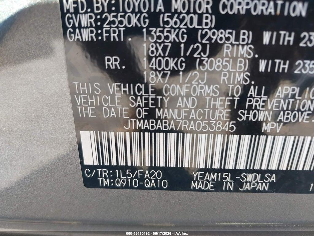 JTMABABA7RA053845 2024 SUBARU SOLTERRA photo no. 9