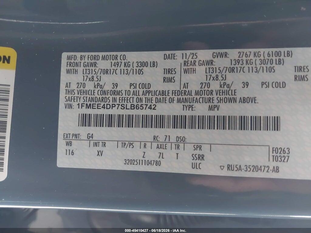 1FMEE4DP7SLB65742 2025 FORD BRONCO photo no. 9