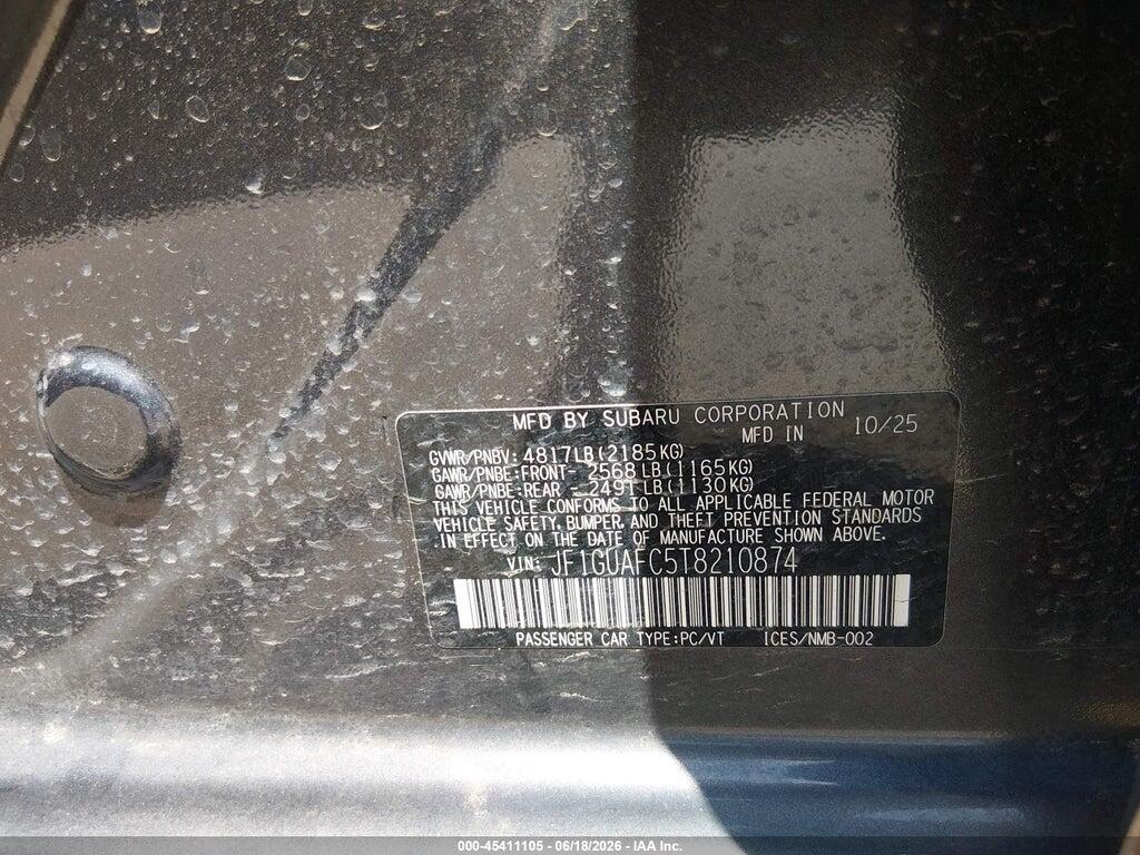 JF1GUAFC5T8210874 2026 SUBARU IMPREZA photo no. 9