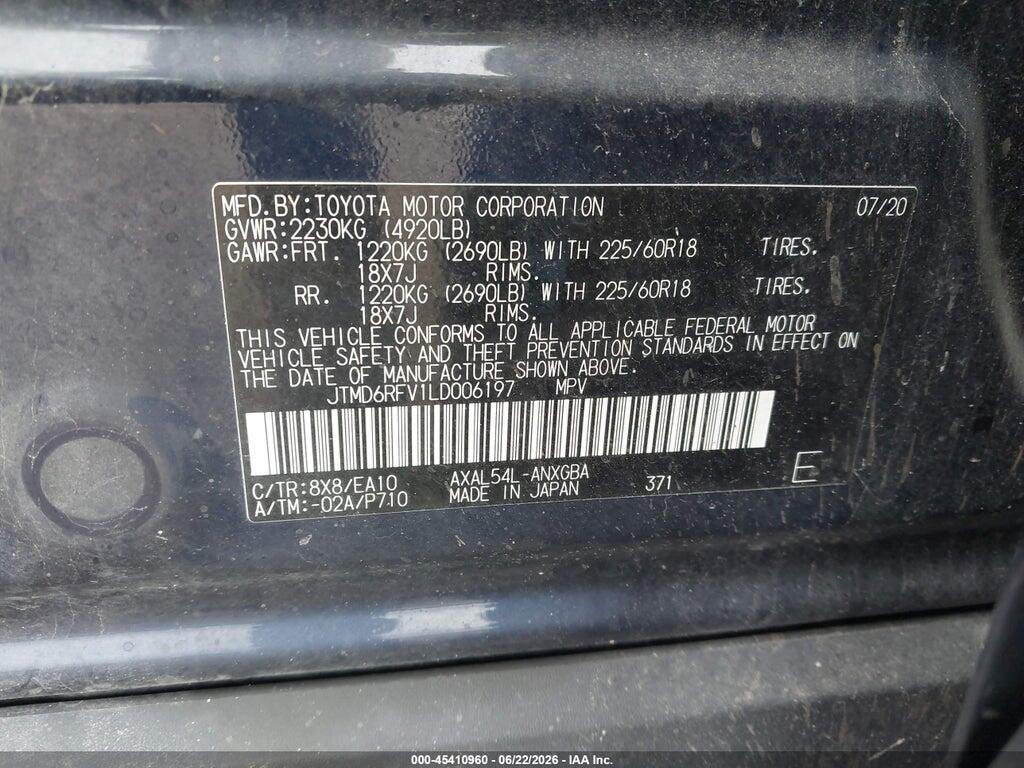JTMD6RFV1LD006197 2020 TOYOTA RAV4 HYBRID photo no. 9
