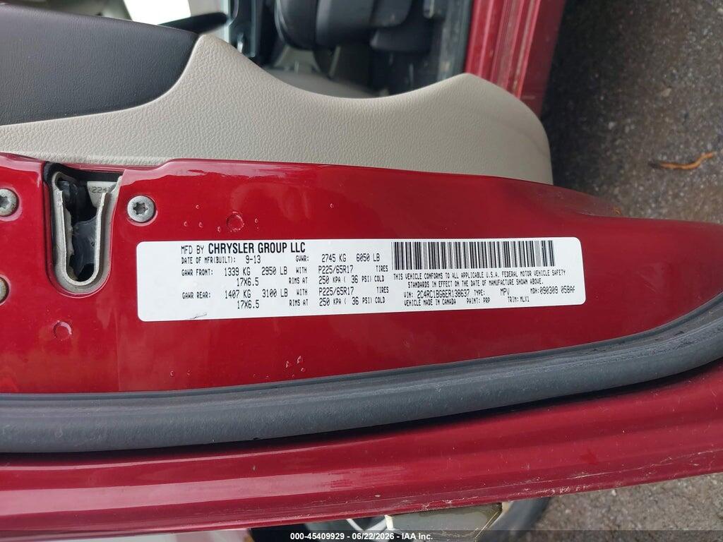 2C4RC1BG6ER138637 2014 CHRYSLER TOWN & COUNTRY photo no. 9