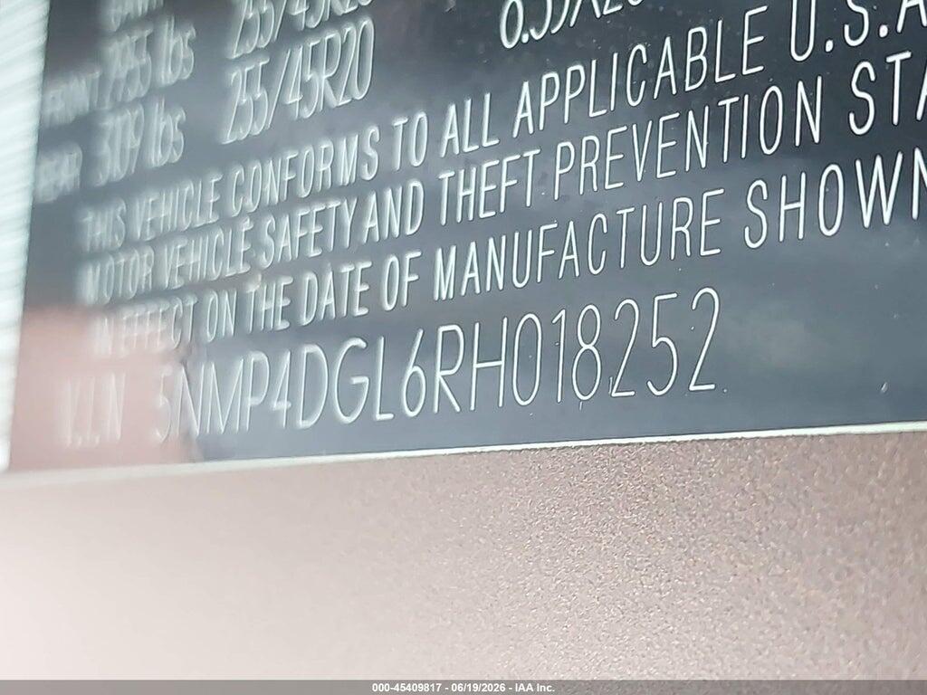 5NMP4DGL6RH018252 2024 HYUNDAI SANTA FE photo no. 9