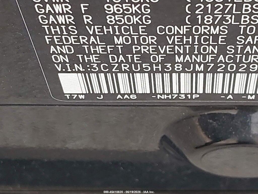 3CZRU5H38JM720291 2018 HONDA HR-V photo no. 9
