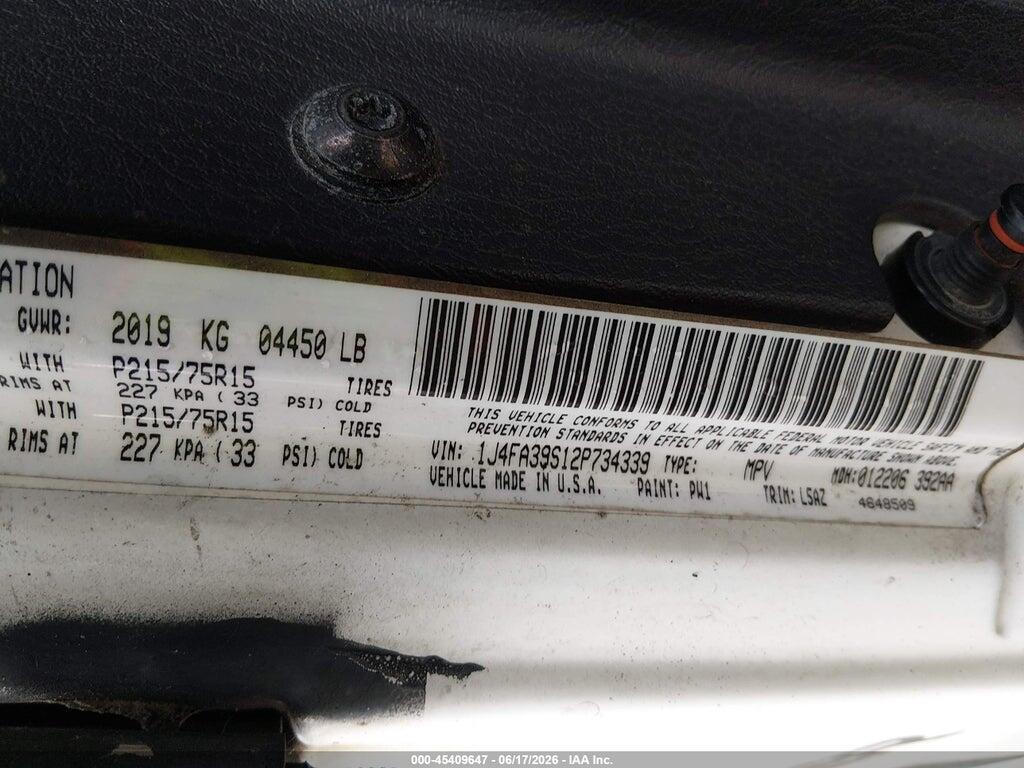 1J4FA39S12P734339 2002 JEEP WRANGLER photo no. 9