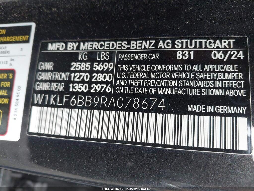 W1KLF6BB9RA078674 2024 MERCEDES-BENZ E 450 photo no. 9