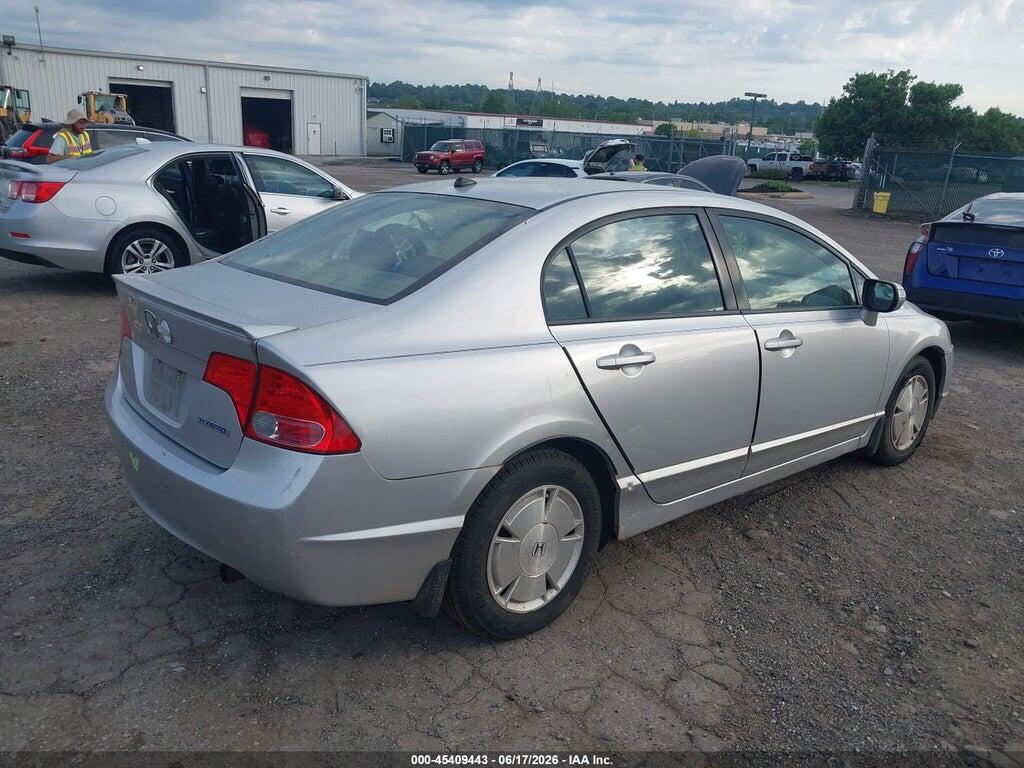 JHMFA36208S030065 2008 HONDA CIVIC HYBRID photo no. 4