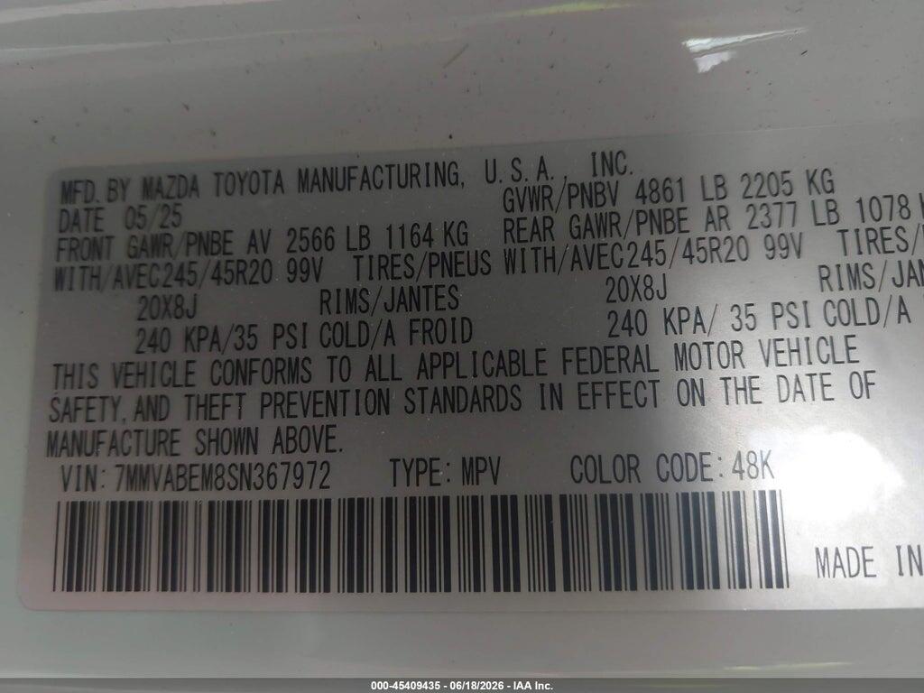 7MMVABEM8SN367972 2025 MAZDA CX-50 photo no. 9