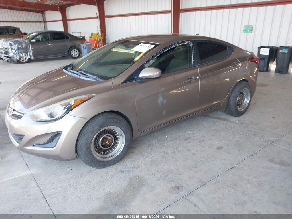 5NPDH4AEXFH574029 2015 HYUNDAI ELANTRA photo no. 2