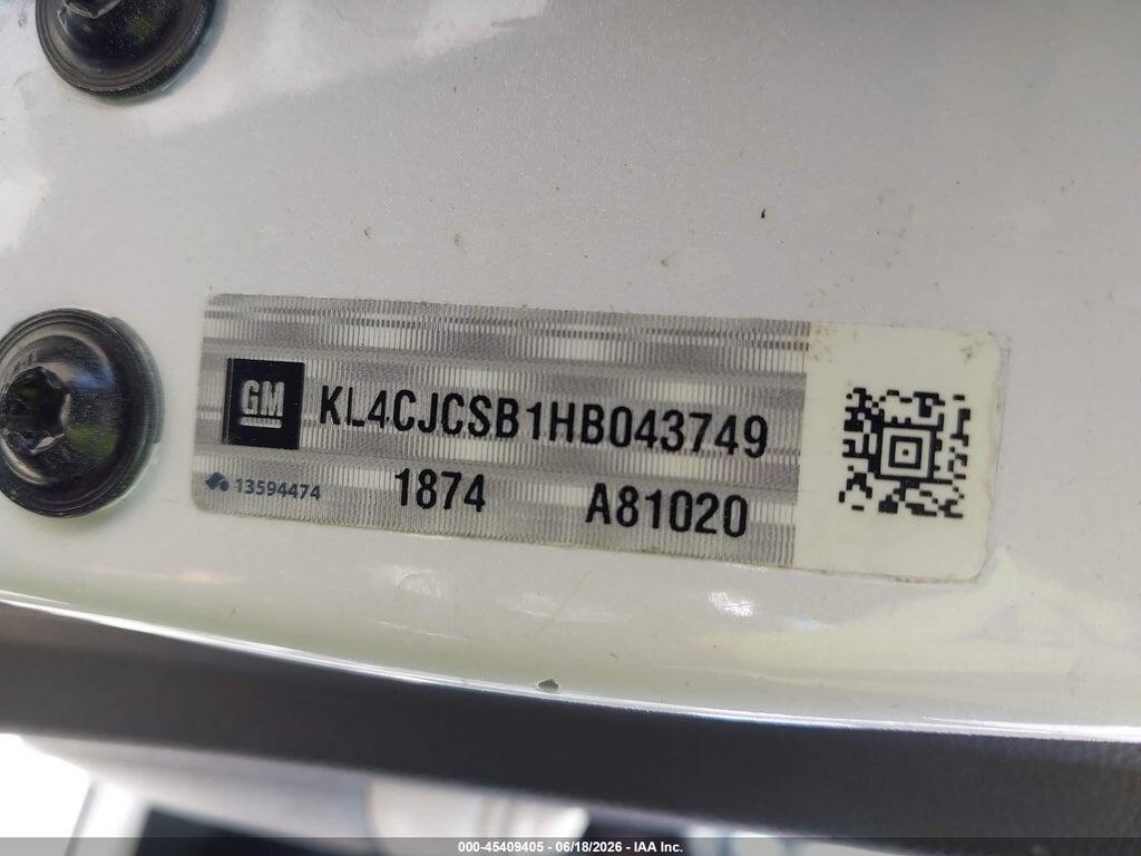 KL4CJCSB1HB043749 2017 BUICK ENCORE photo no. 9