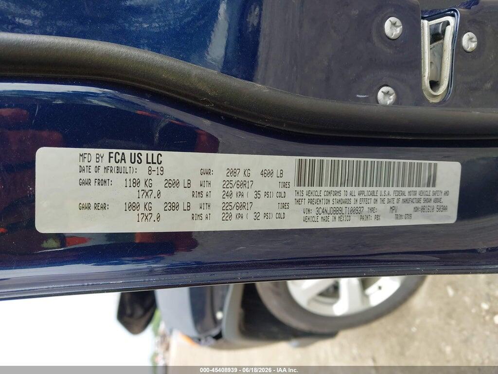 3C4NJDBB9LT100937 2020 JEEP COMPASS photo no. 9