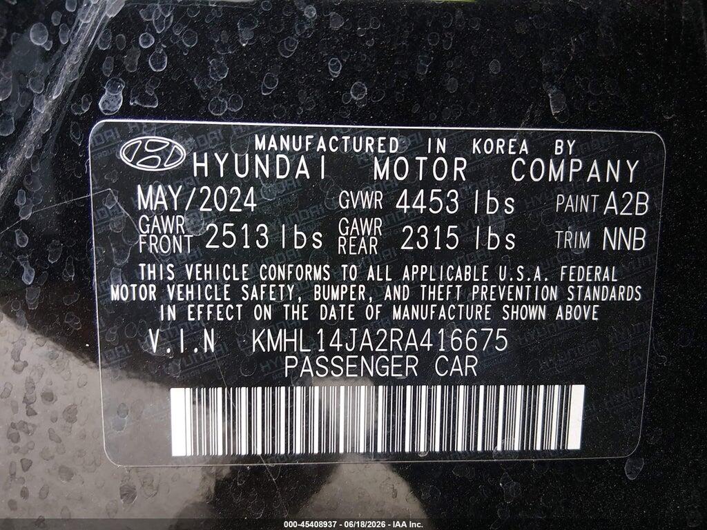 KMHL14JA2RA416675 2024 HYUNDAI SONATA photo no. 9