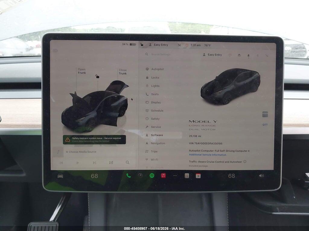7SAYGDEE0RA330195 2024 TESLA MODEL Y photo no. 7