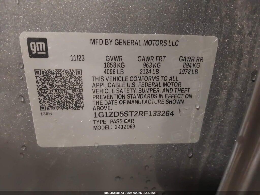 1G1ZD5ST2RF133264 2024 CHEVROLET MALIBU photo no. 9