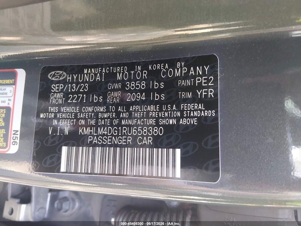 KMHLM4DG1RU658380 2024 HYUNDAI ELANTRA photo no. 9