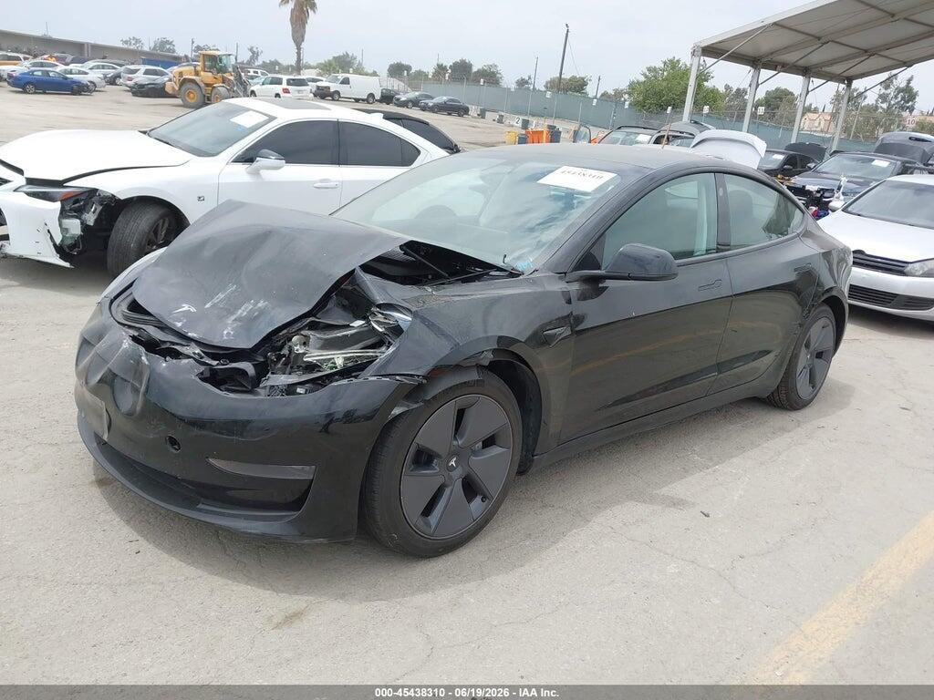 5YJ3E1EA1MF074976 2021 TESLA MODEL 3 photo no. 2