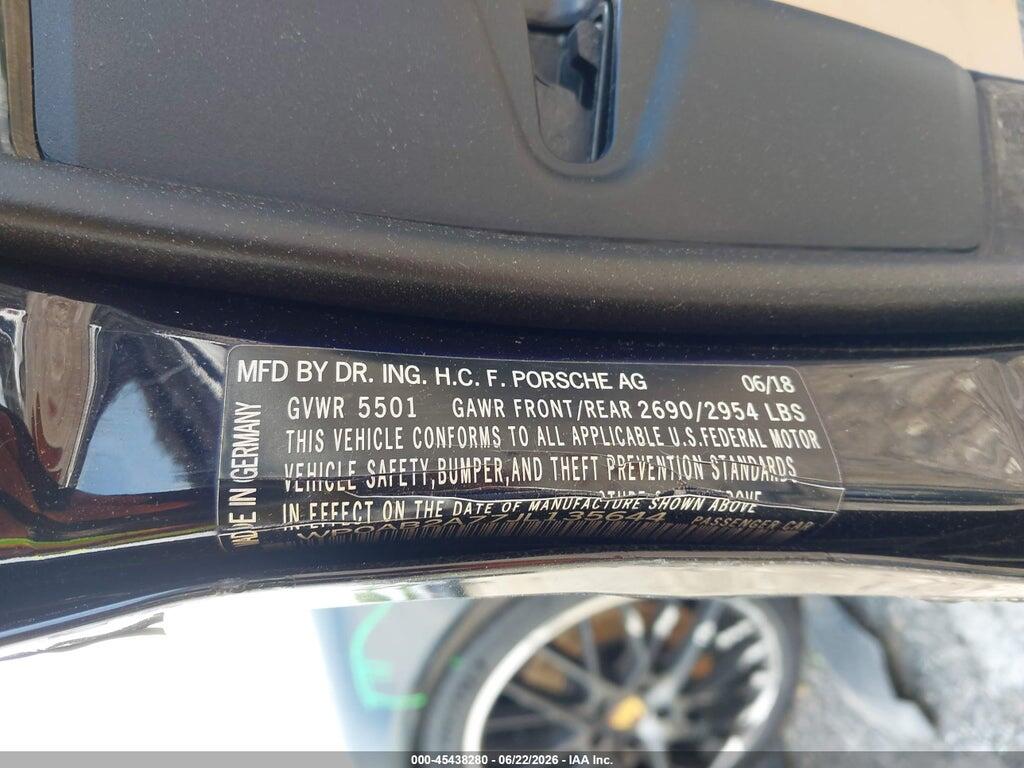 WP0AB2A77JL135644 2018 PORSCHE PANAMERA photo no. 9
