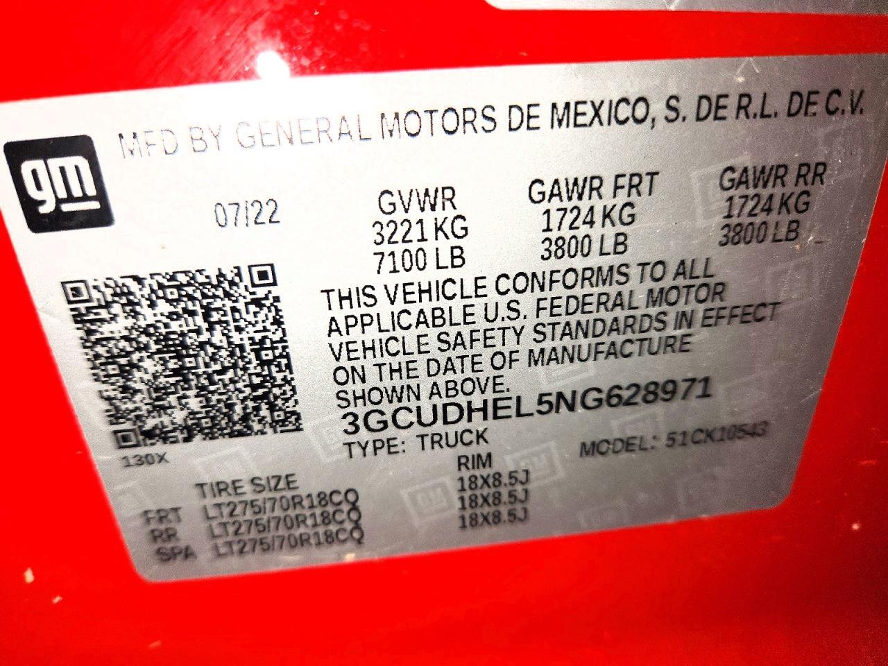 2022 CHEVROLET SILVERADO K1500 ZR2 — Фото 13 из 13