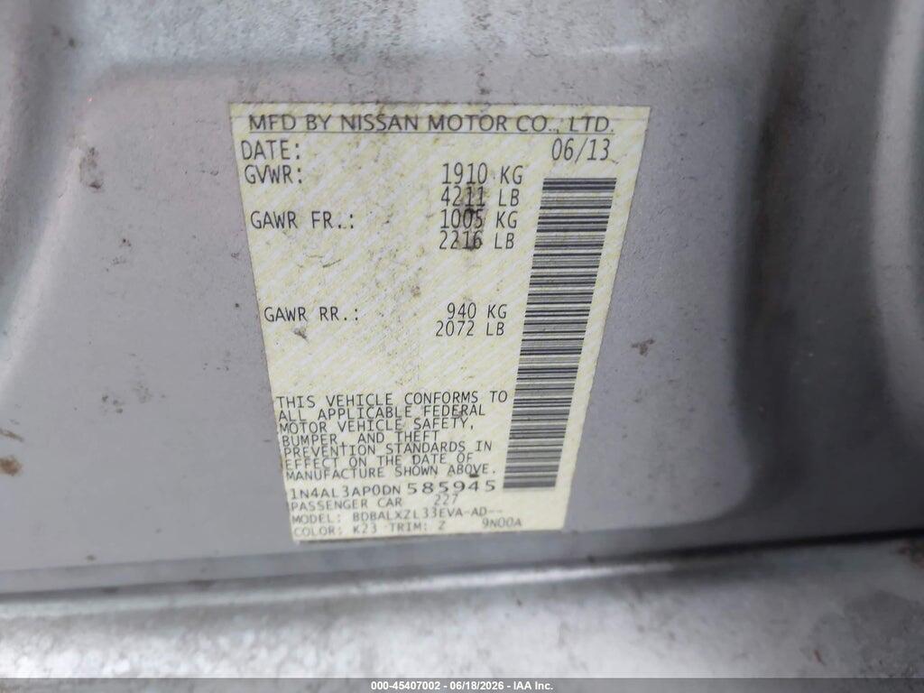 1N4AL3AP0DN585945 2013 NISSAN ALTIMA photo no. 9