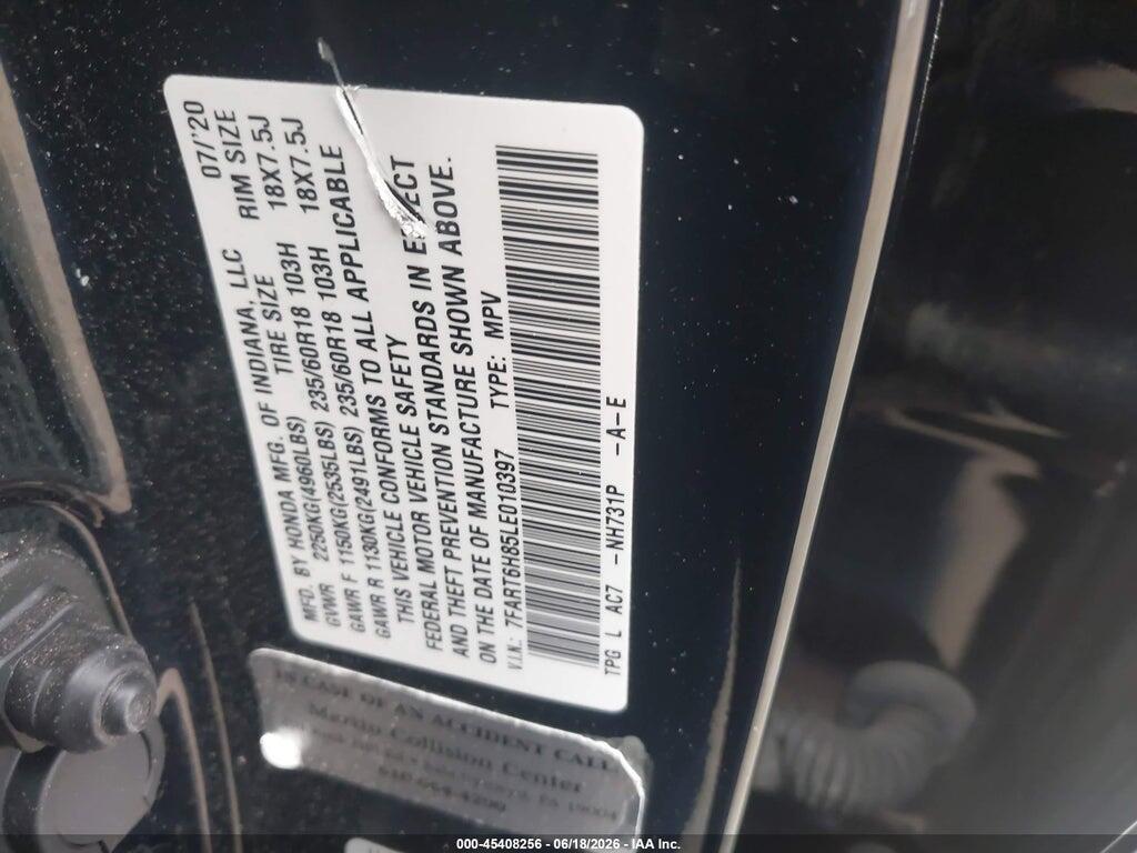 7FART6H85LE010397 2020 HONDA CR-V HYBRID photo no. 9