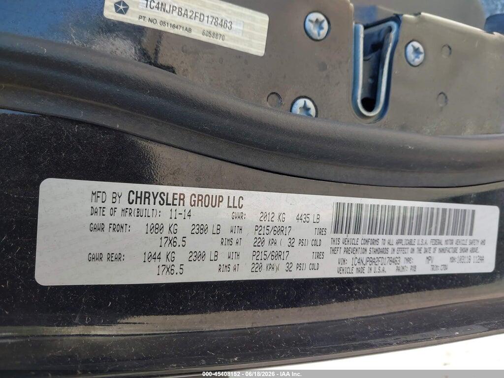 1C4NJPBA2FD178463 2015 JEEP PATRIOT photo no. 9