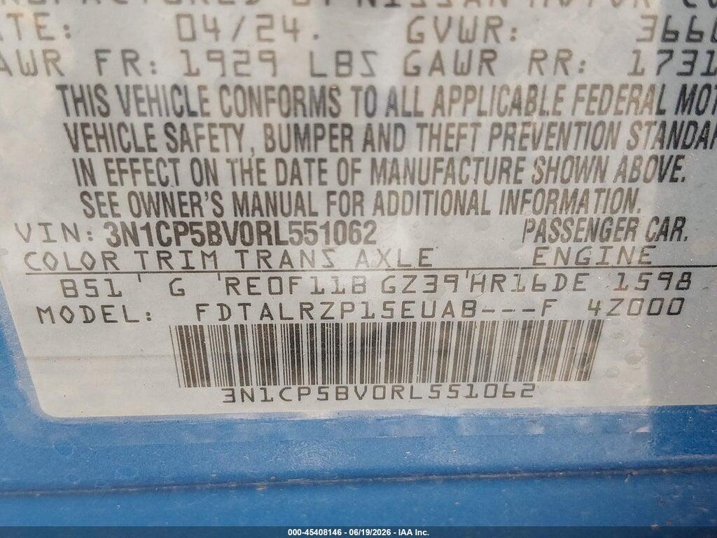 3N1CP5BV0RL551062 2024 NISSAN KICKS photo no. 9