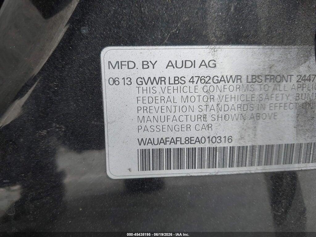 WAUAFAFL8EA010316 2014 AUDI A4 photo no. 9